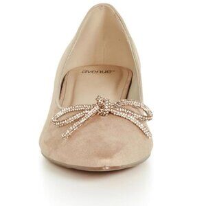 AVENUE Women's Wide Fit Zoey Flat Shoe Fashion Size 7 W, NUDE